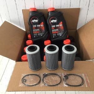 オイル交換セット シェアパッケージ SEADOO 4ストローク300馬力 946ml×12本+汎用オイルフィルター×3｜jsptokai