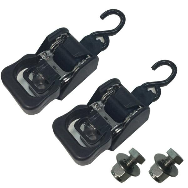 トレーラー 収納式トランサムタイダウン ステンレス 2個セット ステンレス製 トランサムタイダウンベ...