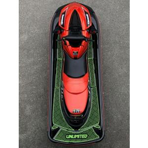 UNLIMITED アンリミテッド デッキマット テープ付き ULTRA用 チェッカー Kawasaki 専用 ジェットスキー 水上バイク UL51021｜jsptokai