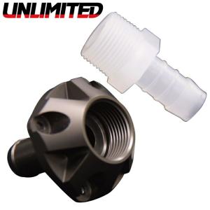 UNLIMITED アンリミテッド ビレットフラッシュフィッティング キット ガンメタ Kawasaki カワサキ ULTRA300/310 シリーズ ジェットスキー UL53007GM｜jsptokai