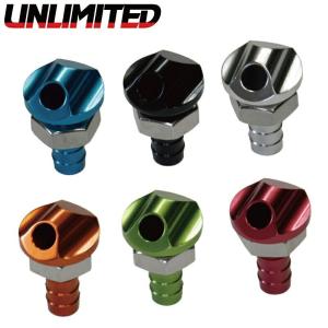 UNLIMITED アンリミテッド アルミ バイパスノズル 3/8 45° ホース刺口φ10mm ジェットスキー 水上バイク UL56008｜jsptokai