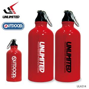 UNLIMITED × OUTDOOR アンリミテッド アウトドア ウォーターボトル 500ml アルミボトル マイボトル 水筒 ECO エコ ULA314｜jsptokai
