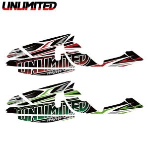 UNLIMITED アンリミテッド デカールキット 800X-2 レーシングフード用 ジェットスキー 水上バイク JETSKI PWC ULDK-800X2UMF｜jsptokai