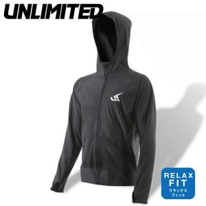 UNLIMITED HYDRO HOODIE ラッシュパーカー メンズ フード付 ラッシュガード 前ジッパー アンリミテッド ジェットスキー ULR0402｜jsptokai