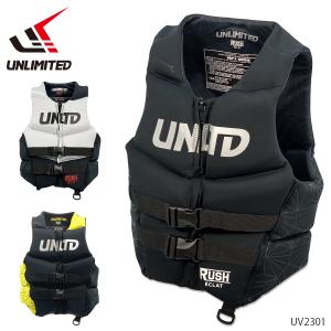 UNLIMITED RUSH ECLAT ライフジャケット ジェットスキー 水上バイク ライフベスト ネオプレン 小型特殊 JCI予備検 USCG UV2301｜jsptokai