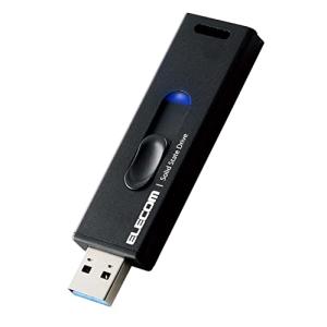 エレコム SSD 外付け ポータブル 500GB コンパクト スライド式