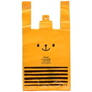 ヘッズ 手提げ袋 レジ袋 くま オレンジ-M (100枚) CDB-M