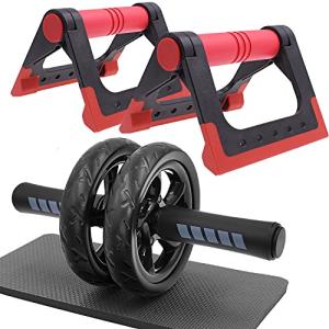 FEELCAT 腹筋ローラー アブローラー スリムトレーナー アブホイール 上半身筋トレ 膝保護マット付き 耐荷重200kg (腹筋ローラー +