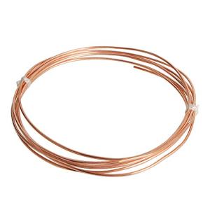 Aopin 冷凍チューブ銅管空気冷凍コイルID 1.2mm / 1/20 x OD 2.2mm / 1/10 中空銅チューブ-2m / 6.