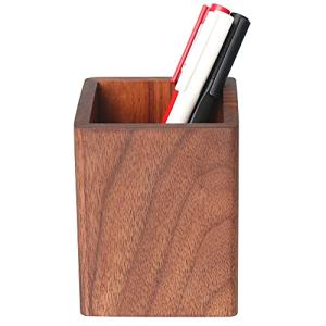 ペンスタンド 木製 ペン立て シンプル ぺんたて 天然木 無垢 木目 デザイン 鉛筆立て 卓上収納）