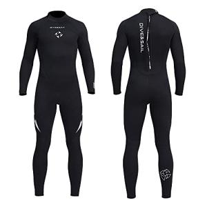 Owntop ウェットスーツ フルスーツ メンズ 3mm ストレッチ ネオプレン素材 日焼け止め UVカット 保温 ワンピース ダイビング サー