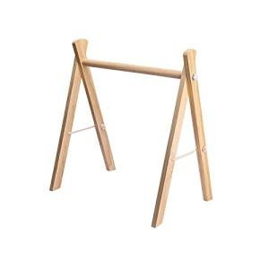 Okawari Home ベビージム 木製 ナチュラル ベッドぶら下げ 遊びジム 知育玩具 赤ちゃん 出産お祝い