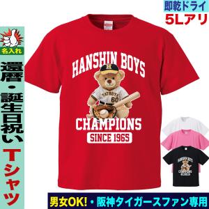 阪神タイガース グッズ 名入れ Tシャツ 還暦祝い プレゼント 60歳 赤 誕生日 上司 先輩 男性 女性 速乾ドライ 大きいサイズ