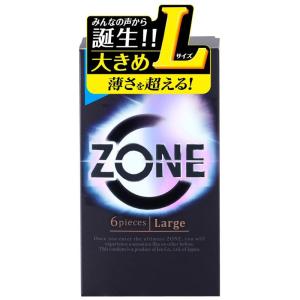 ジェクス まるで生感覚【ZONE (ゾーン)】コンドーム Lサイズ 6個入【ステルスゼリーによる、うすさを超える気持ちよさ】｜jsukoyaka