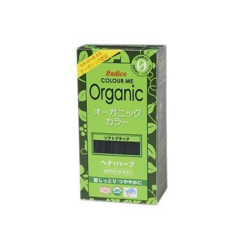 COLOURME Organic (カラーミーオーガニック ヘナ 白髪用 髪色戻し) ソフトブラック...