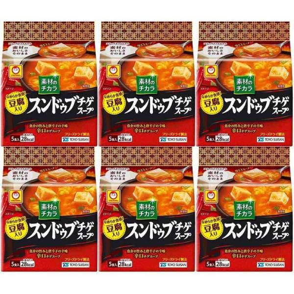 マルちゃん 素材のチカラ スンドゥブチゲスープ 5食入×6個