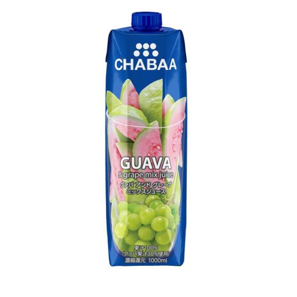 CHABAA 100%ミックスジュース グアバ 1000ml