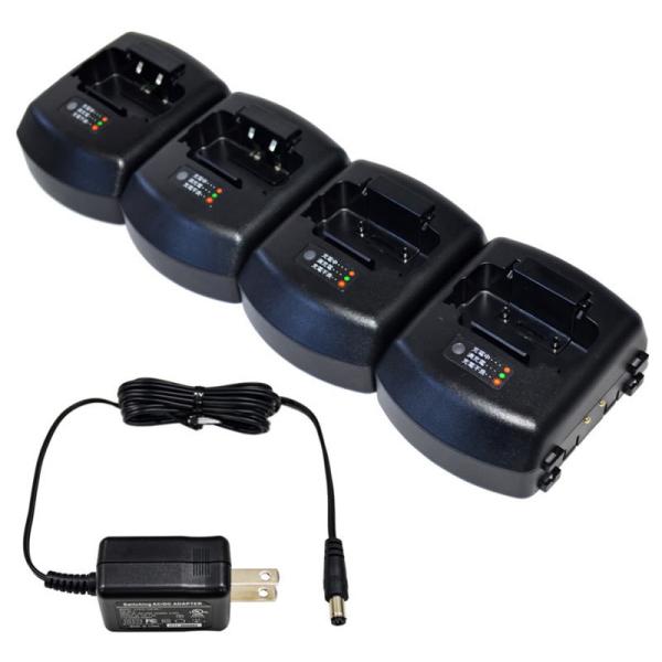 トランシーバー用急速充電器 FBC-4CN 4連結セット ファーストコム (FBC-5RS×4 ＋ ...