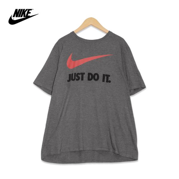 Nike ナイキ スウッシュ JUST DO IT. プリント 半袖Tシャツ メンズXXLサイズ グ...