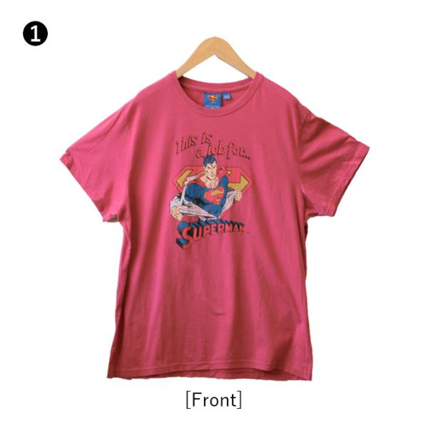 DCコミック スーパーマンのお仕事 プリントTシャツ レッド XXL クラークケント クリプトン星 ...