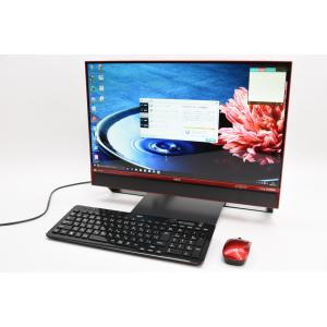 中古 デスクトップ NEC LAVIE Desk All-in-one  PC-DA970EAR-J クランベリーレッド
