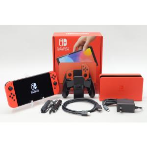 [中古]Nintendo Switch 有機ELモデル マリオレッド [Joy-Con オリジナルデザイン] HEG-S-RAAAA｜jtus2014