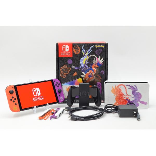 [中古]Nintendo Switch 有機ELモデル スカーレット・バイオレットエディション [J...