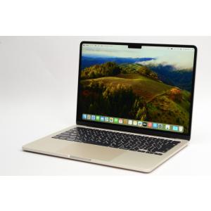 [中古]Apple MacBook Air 13インチ M2(8コアCPU/8コアGPU) 256GB スターライト MLY13J/A｜jtus2014