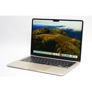 [中古]Apple MacBook Air 13インチ M2(8コアCPU/8コアGPU) 256GB スターライト MLY13J/A｜jtus2014