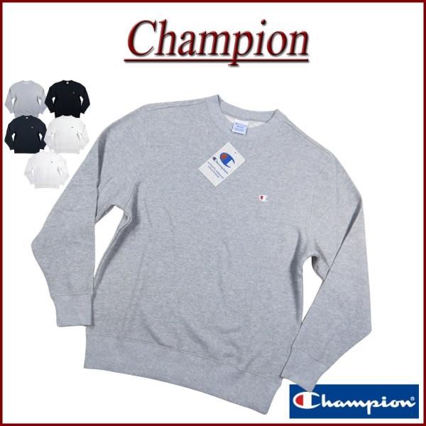 Champion チャンピオン USAコットン トリコロールタグ ワンポイント刺繍 裏毛 無地 スウ...