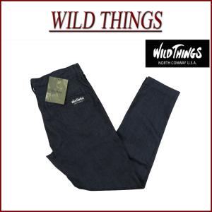 WILD THINGS ワイルドシングス 日本製 サーモライト ストレッチデニム スリムパンツ WT017G-D｜jtwoshop