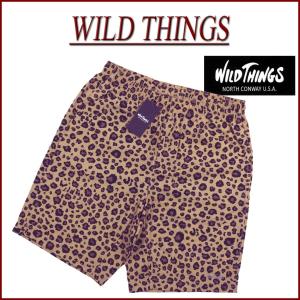 WILD THINGS ワイルドシングス BASE SHORTS ストレッチ ナイロン ヒョウ柄 クライミング ショートパンツ WT21024AD｜jtwoshop