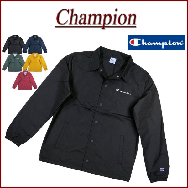 Champion チャンピオン BASIC ワンポイントロゴ刺繍 コーチジャケット C3-R601