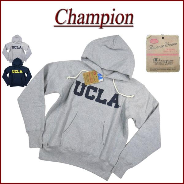 Champion チャンピオン × UCLA コラボ USA産 赤単タグ カレッジプリント リバース...