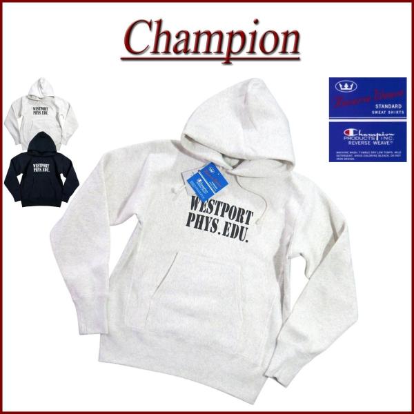 Champion チャンピオン リバースウィーブ 青単タグ 染み込みプリント プルオーバー スウェッ...