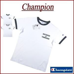Champion（チャンピオン） トリコロールタグ カレッジプリント 半袖