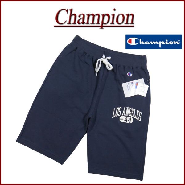 Champion チャンピオン BASIC USAコットン ラバープリント スウェット ショートパン...