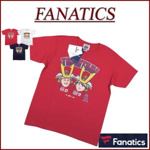 FANATICS ファナティクス Los Angeles Angels トラウタニ 兜 ネーム & ナンバープリント 半袖 Tシャツ ML01-23SS-0042｜JTWO