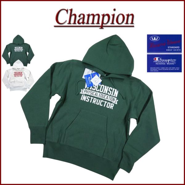Champion チャンピオン 11.5oz リバースウイーブ 青単タグ カレッジプリント プルオー...