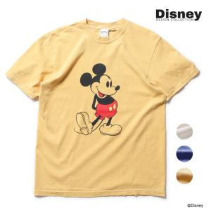 HOUSTON ヒューストン × DISNEY ディズニー コラボ ミッキーマウス レトロ プリント 半袖 Tシャツ 22222