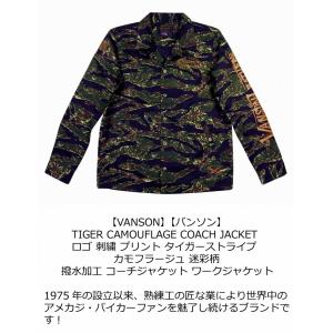 VANSON バンソン タイガーストライプ 撥...の詳細画像1