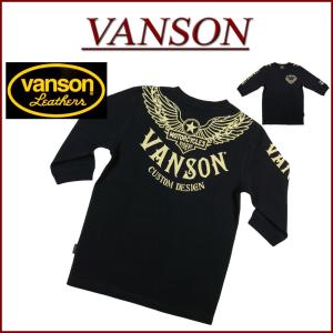 VANSON バンソン フライングスタープリント 六分袖 サーマル Tシャツ NVLT-2109