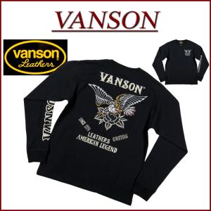 VANSON（バンソン） クロスボーン刺繍 ウォバッシュストライプ 長袖