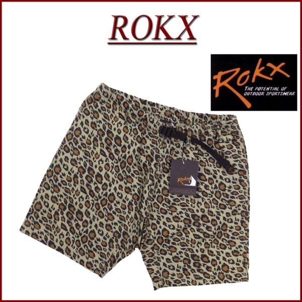 ROKX ロックス MG CAMOUFLAGE SHORT ヒョウ柄 コットンストレッチ ショートパ...