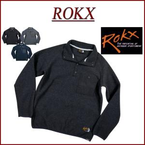 ROKX ロックス CLASSIC 200 FLEECE SNAP TOP ポーラテックフリース プルオーバー フリースジャケット RXMF194089｜jtwoshop