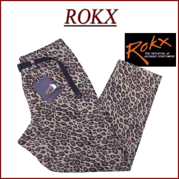 ROKX ロックス ヒョウ柄 コットンストレッチ ジャムパンツ クライミングパンツ RXMF2510...