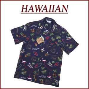ROCAWEAR（ロカウェア） メンズ 半袖 シャツ ネイビー ボタンシャツ