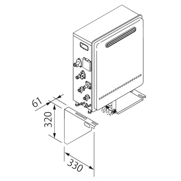 【据置架台】KD-5　ノーリツ給湯器関連部材
