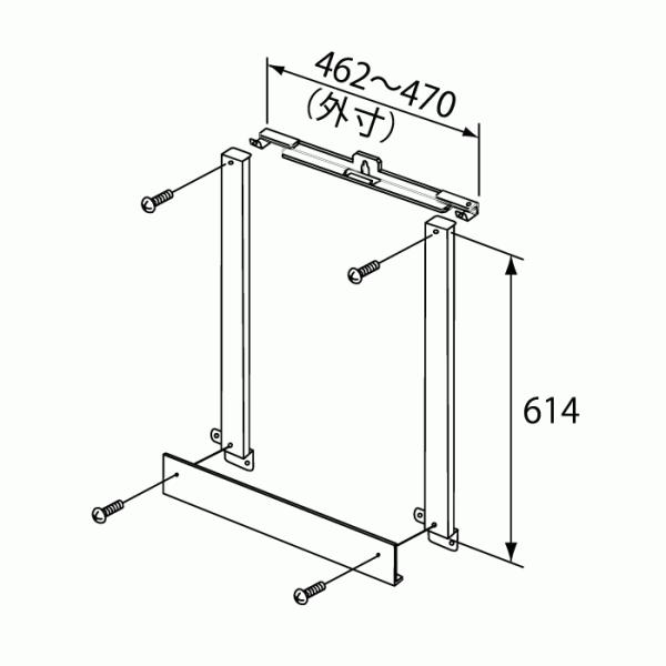 PK-D470NR　ノーリツ（Noritz）　PS金枠セット（取り替え用アダプター）　給湯器関連部材...