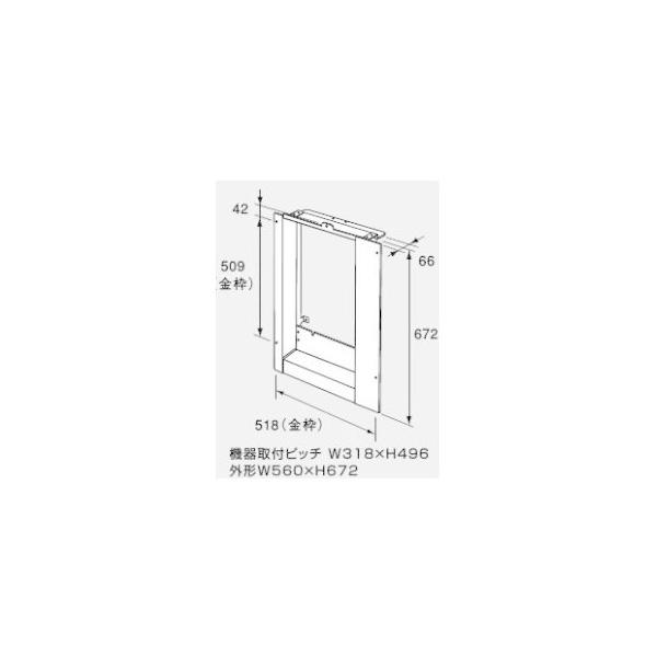 【扉内設置ケース】TC-16　ノーリツ給湯器関連部材